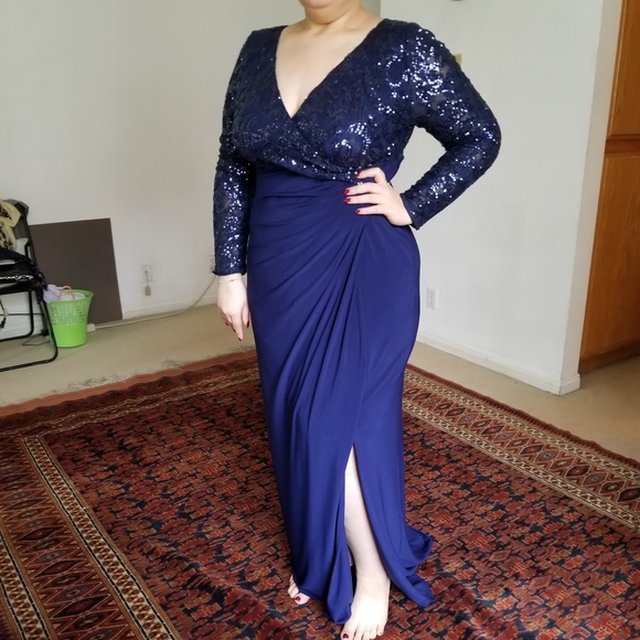 macy's long sleeve evening dresses